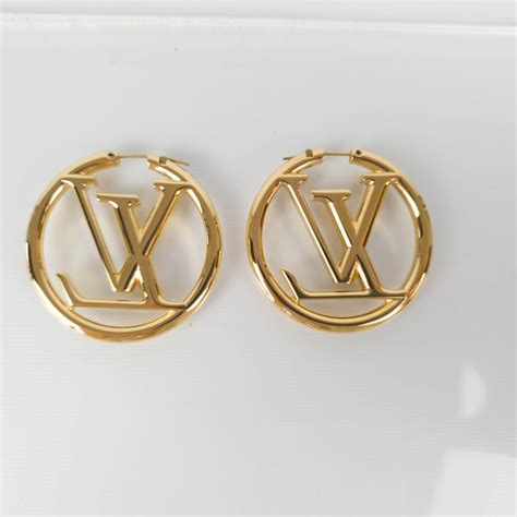 louis vuitton earrings louise|louis vuitton large hoop earrings.